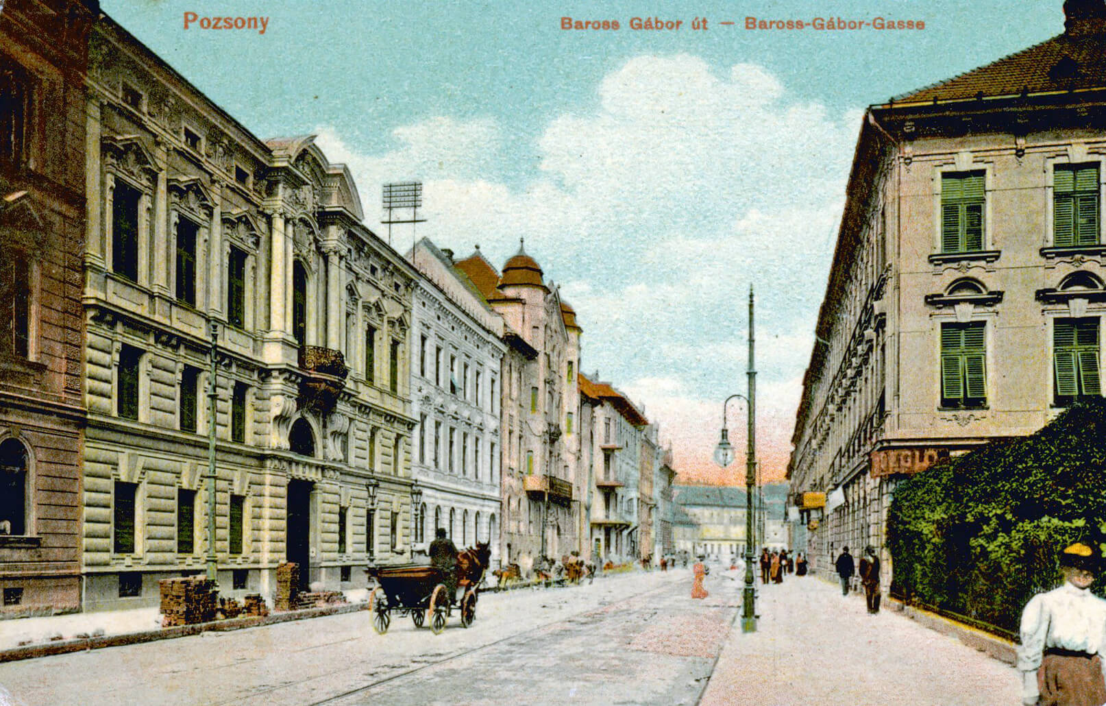 Baross Gábor út, the street as it was, c. 1908