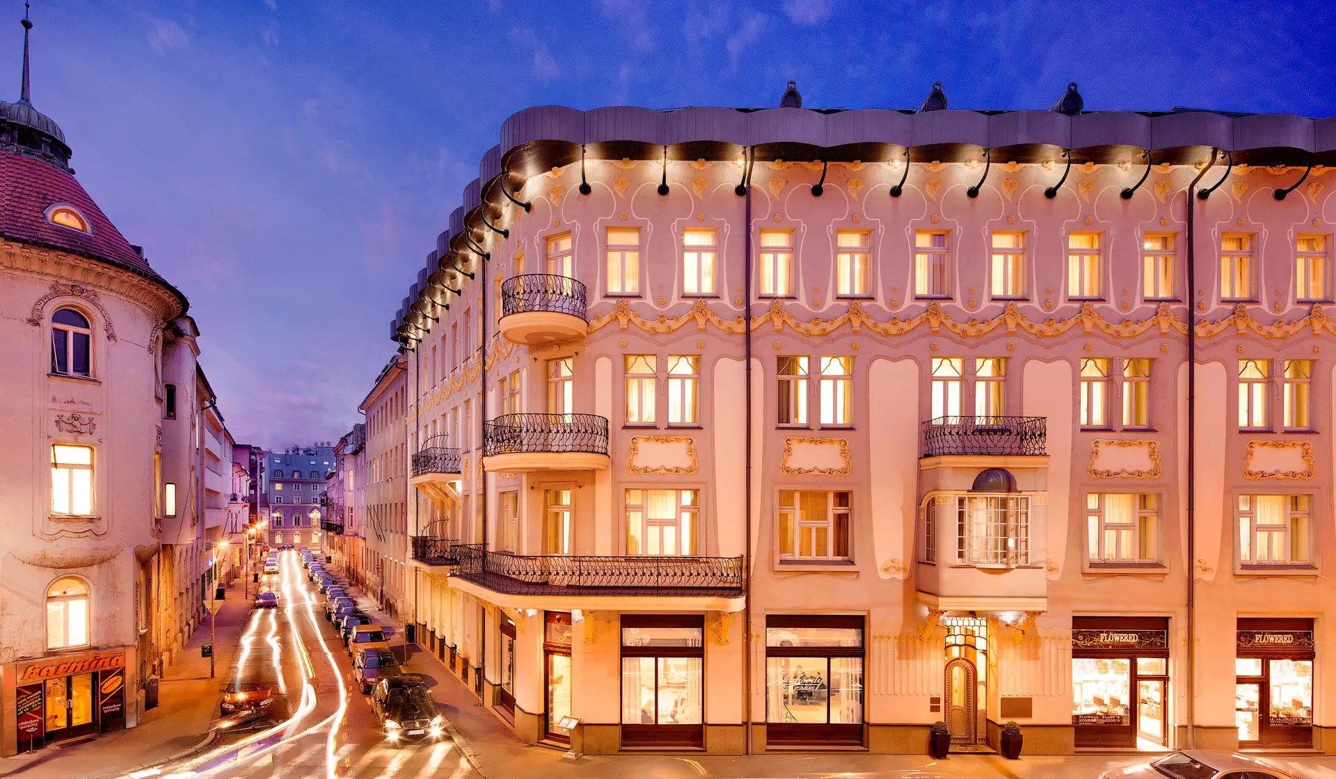 Roset Hotel facade in Bratislava